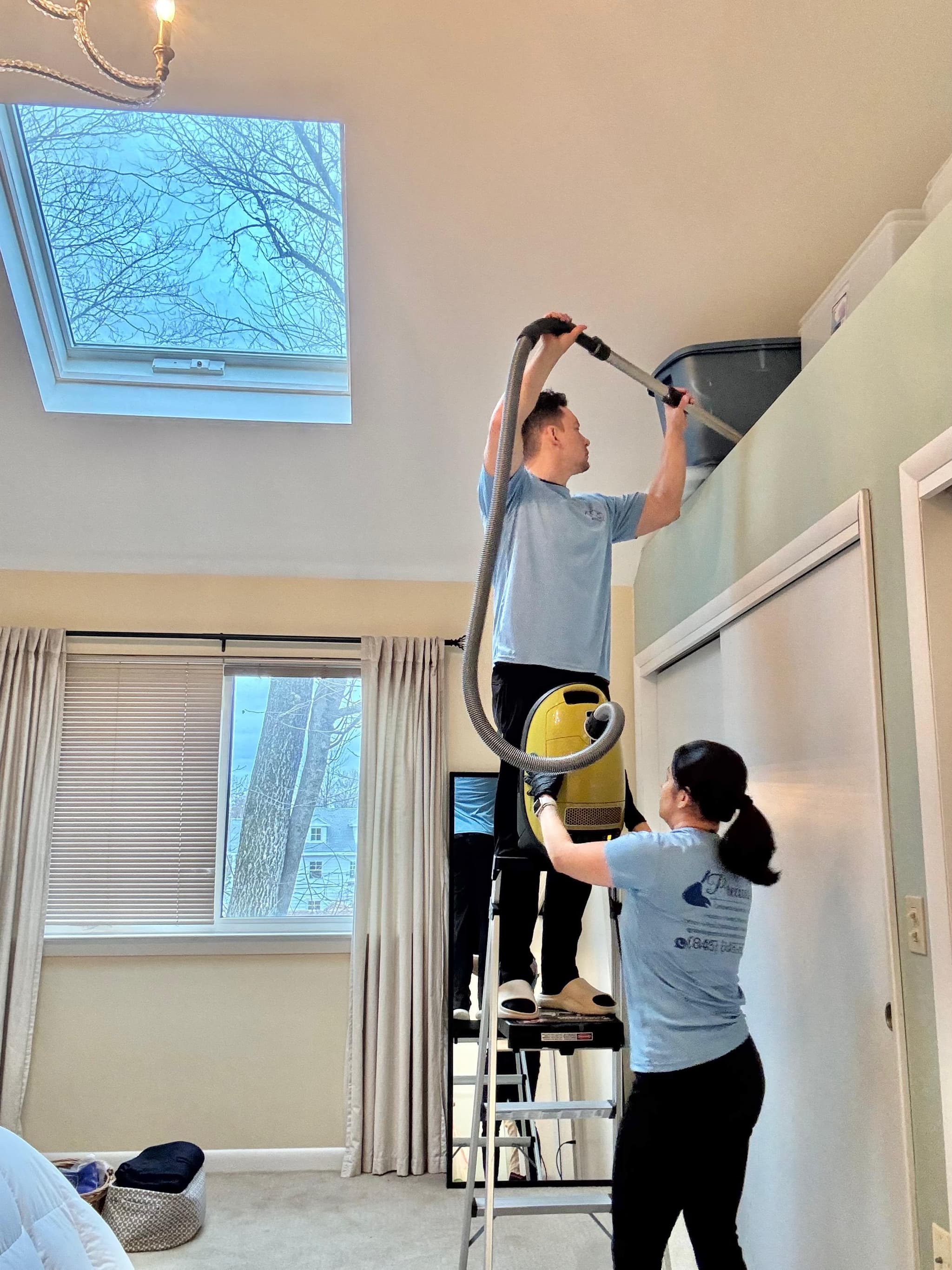 Founders of Precious Cleaning working together