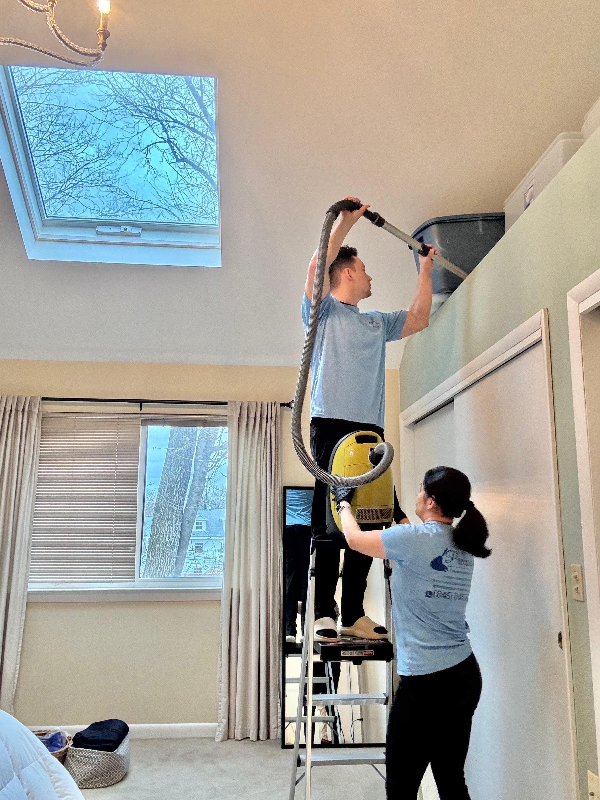 Precious Cleaning team working carefully on a property